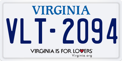 VA license plate VLT2094