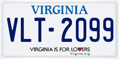 VA license plate VLT2099