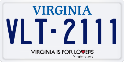 VA license plate VLT2111