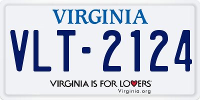 VA license plate VLT2124