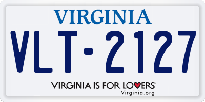 VA license plate VLT2127
