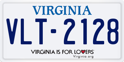 VA license plate VLT2128