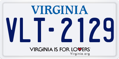 VA license plate VLT2129