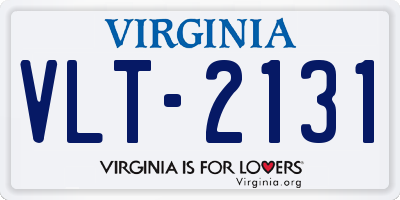 VA license plate VLT2131