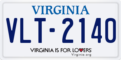 VA license plate VLT2140