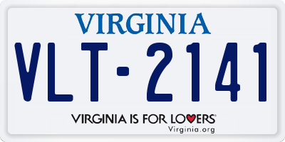 VA license plate VLT2141
