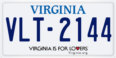 VA license plate VLT2144