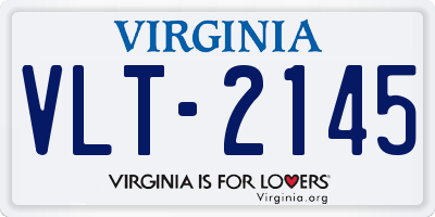 VA license plate VLT2145
