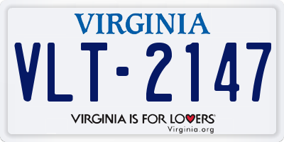 VA license plate VLT2147