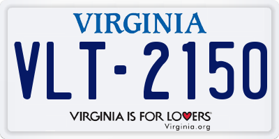 VA license plate VLT2150