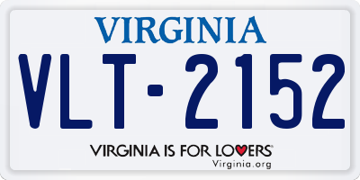 VA license plate VLT2152