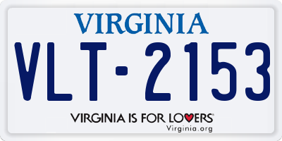 VA license plate VLT2153