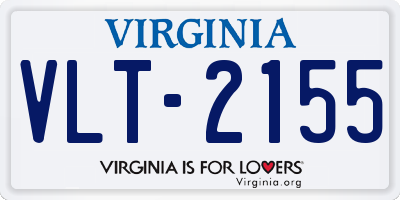 VA license plate VLT2155
