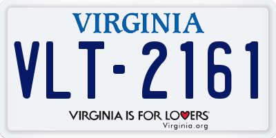 VA license plate VLT2161