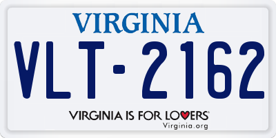 VA license plate VLT2162