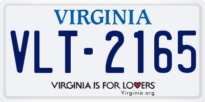 VA license plate VLT2165