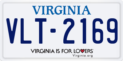 VA license plate VLT2169