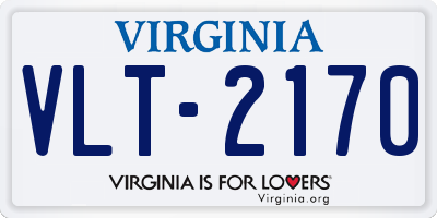 VA license plate VLT2170