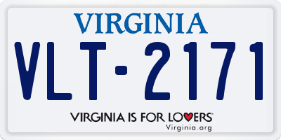VA license plate VLT2171