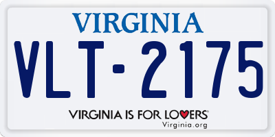 VA license plate VLT2175