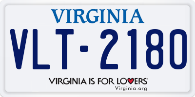 VA license plate VLT2180