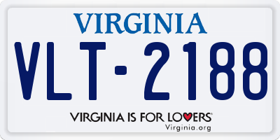 VA license plate VLT2188