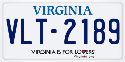 VA license plate VLT2189