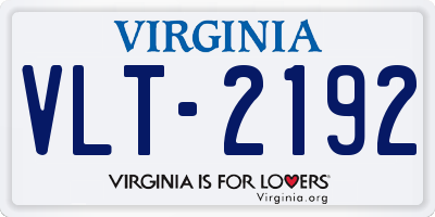 VA license plate VLT2192