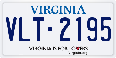 VA license plate VLT2195