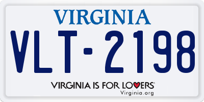 VA license plate VLT2198