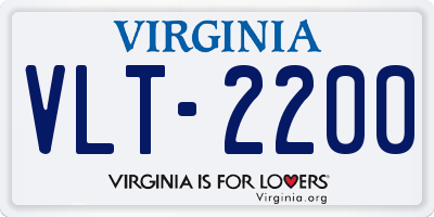 VA license plate VLT2200