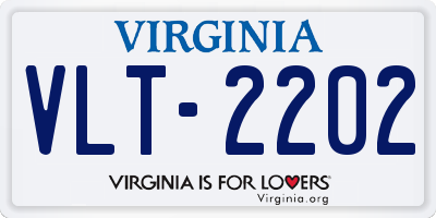 VA license plate VLT2202