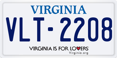 VA license plate VLT2208