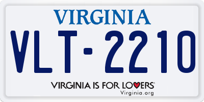 VA license plate VLT2210