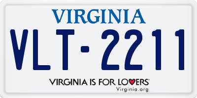 VA license plate VLT2211