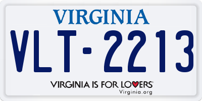 VA license plate VLT2213