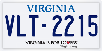 VA license plate VLT2215