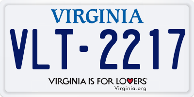 VA license plate VLT2217