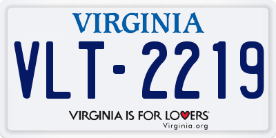 VA license plate VLT2219