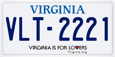 VA license plate VLT2221
