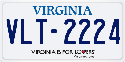 VA license plate VLT2224