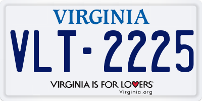 VA license plate VLT2225