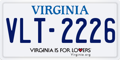 VA license plate VLT2226