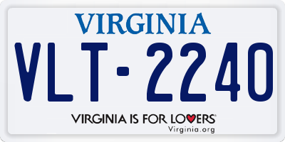 VA license plate VLT2240