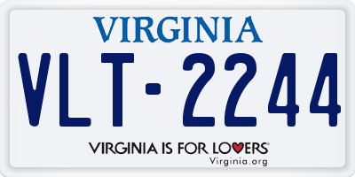 VA license plate VLT2244