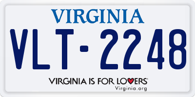 VA license plate VLT2248