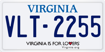 VA license plate VLT2255