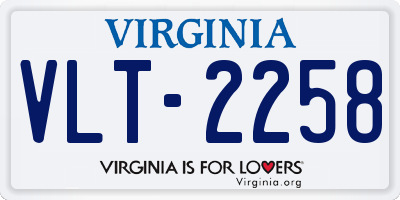 VA license plate VLT2258