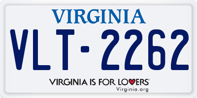 VA license plate VLT2262
