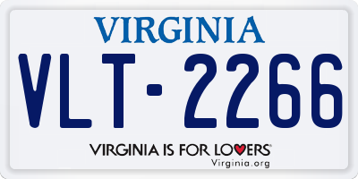 VA license plate VLT2266